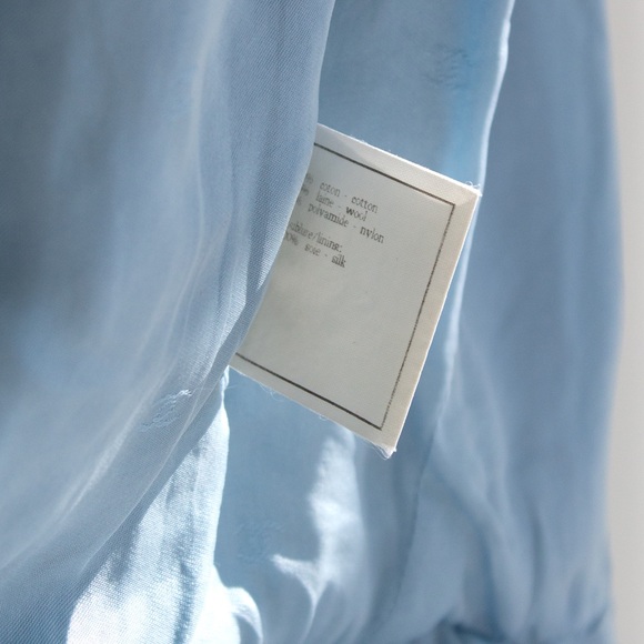 Chanel Vintage Spring/Summer 1996 Light Blue CC Tweed 96P Coat Mini Dress - Picture 14 of 16